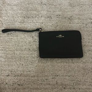 Coach wristlet/wallet in black
